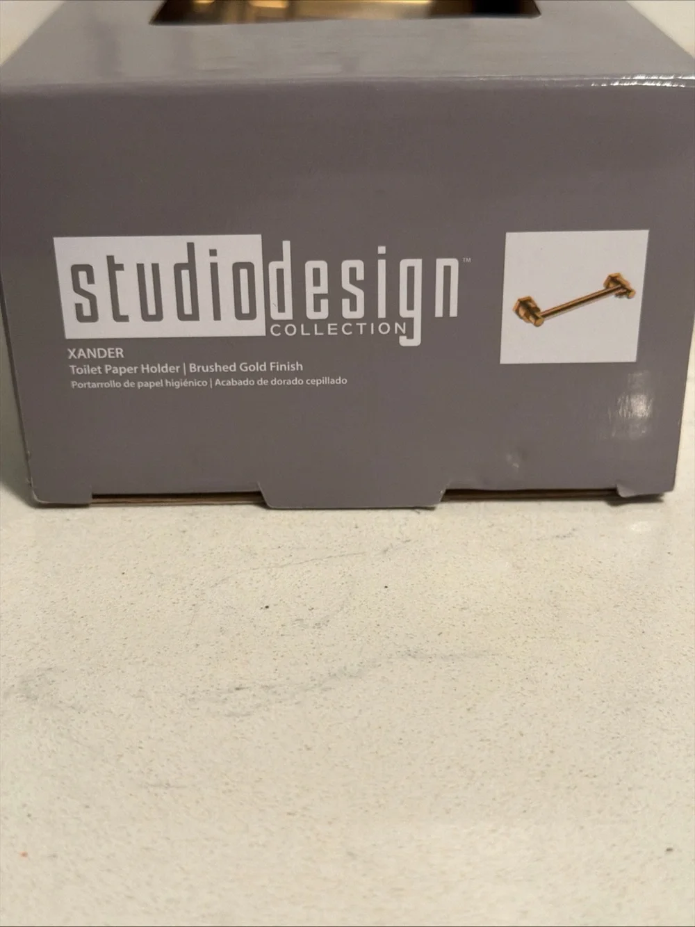 Studio Design Collection Toilet Paper Holder |brushed Gold Finish